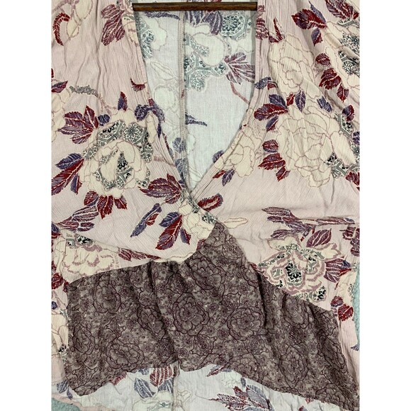 Women's XS Knox Rose Open Front Floral Short Sleeve Cardigan Blouse - Picture 10 of 12